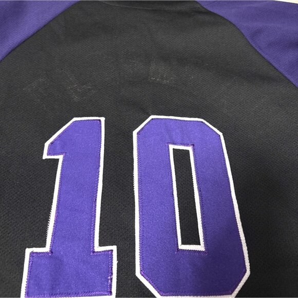 Arizona Diamondbacks Majestic Button-Up Jersey Black & Purple Size L - Picture 7 of 7